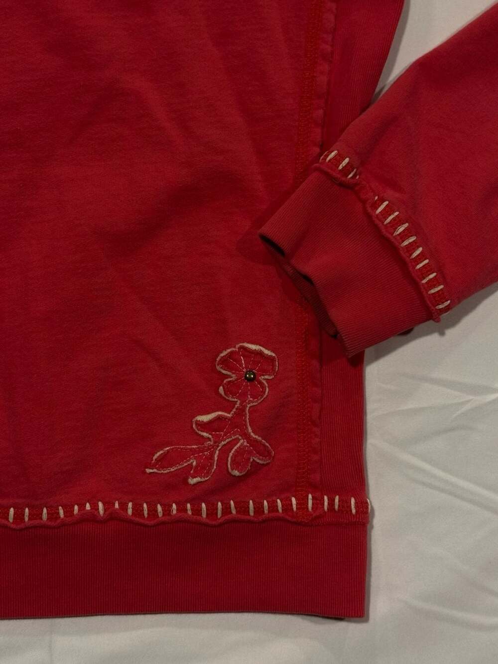 Twisted Heart America Pink Vintage Y2K Zip-Up Hoodie vintage - Picture 11 of 13